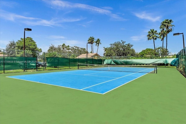 view of tennis court