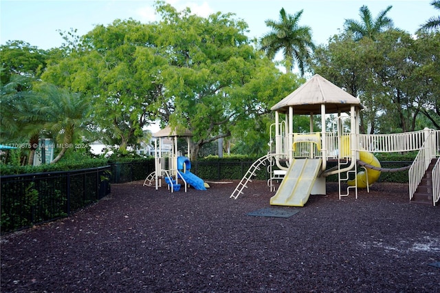 view of jungle gym