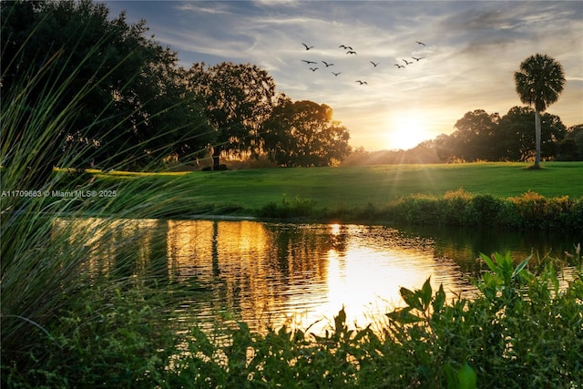 property view of water