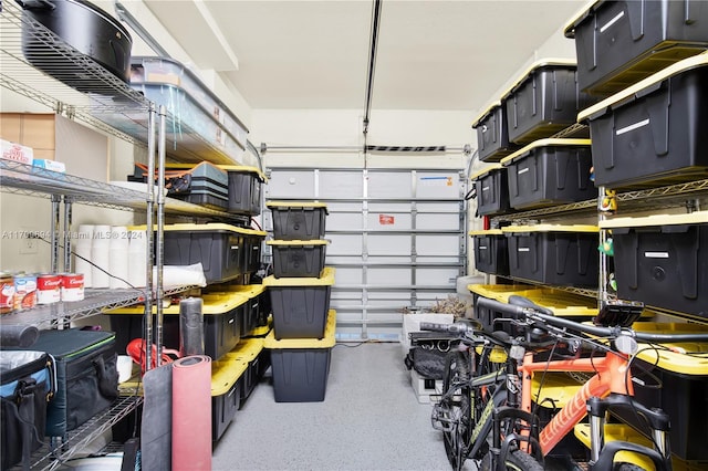 view of storage room