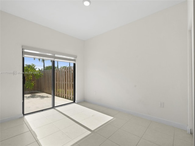 view of tiled empty room