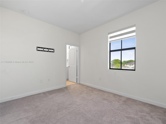 view of carpeted empty room