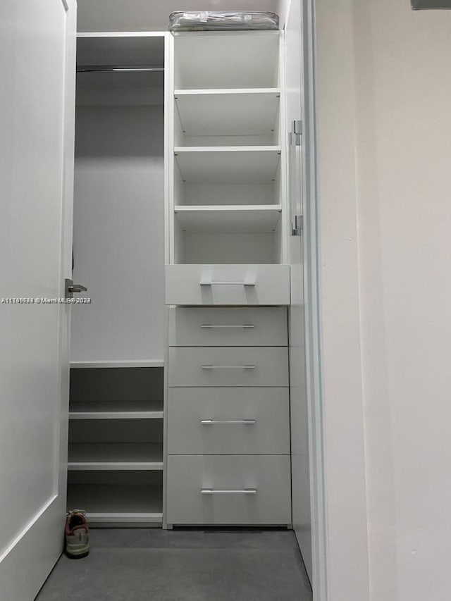 view of closet