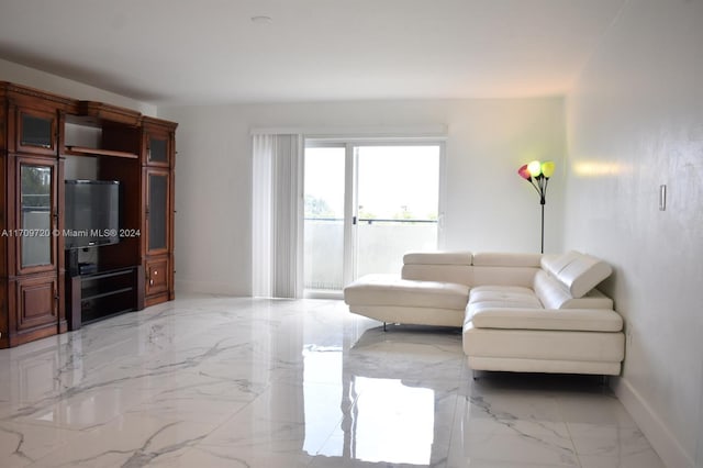 view of unfurnished living room