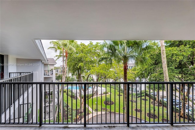 view of balcony