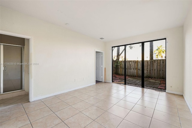 view of tiled empty room