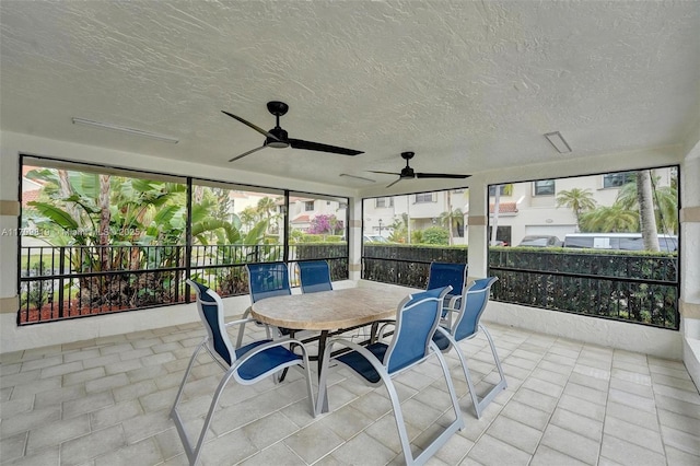 view of sunroom