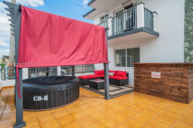 view of patio / terrace with an outdoor hangout area