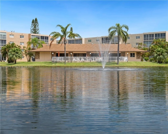 view of water feature