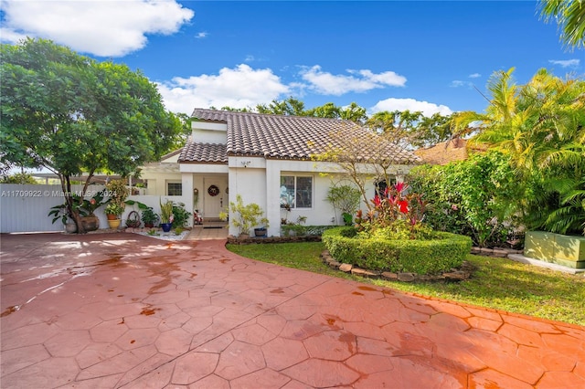 view of mediterranean / spanish house