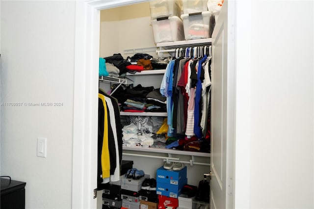 view of closet