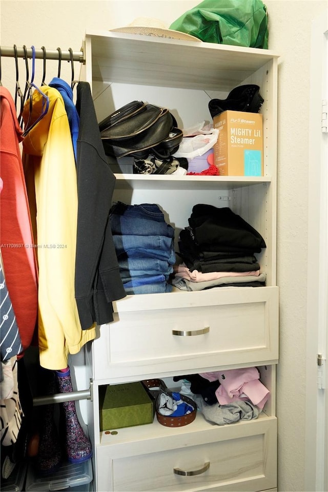 view of closet