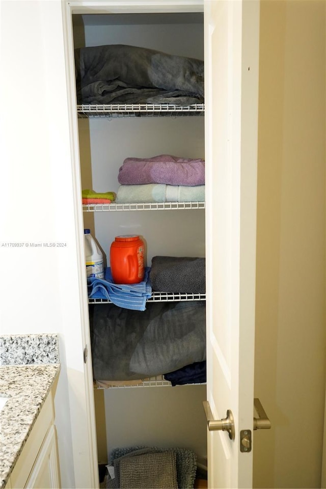 view of closet