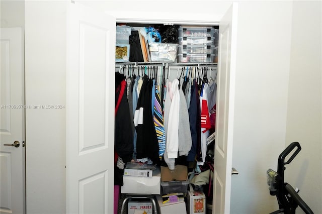 view of closet