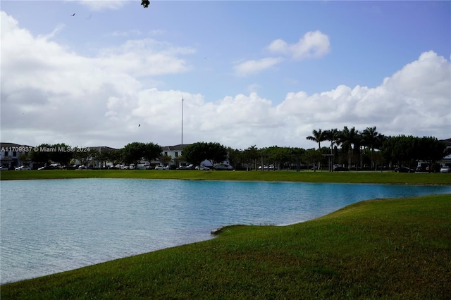 view of water feature