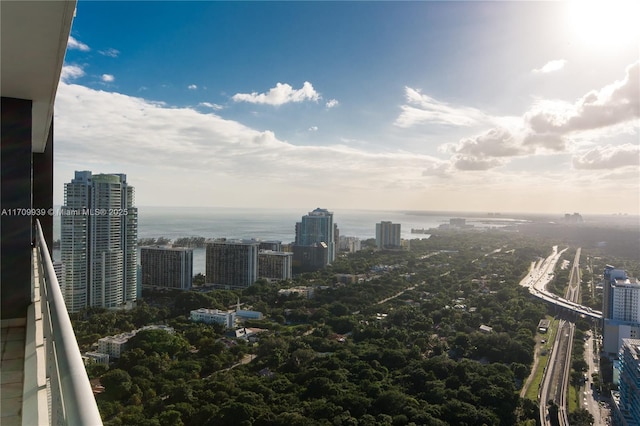 city view featuring a water view