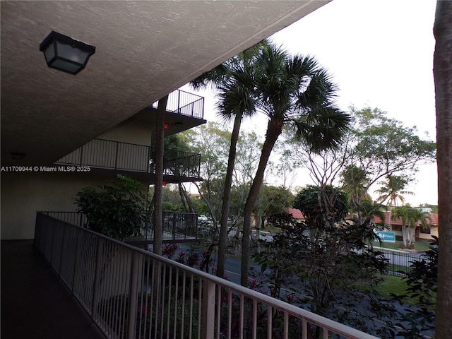 view of balcony