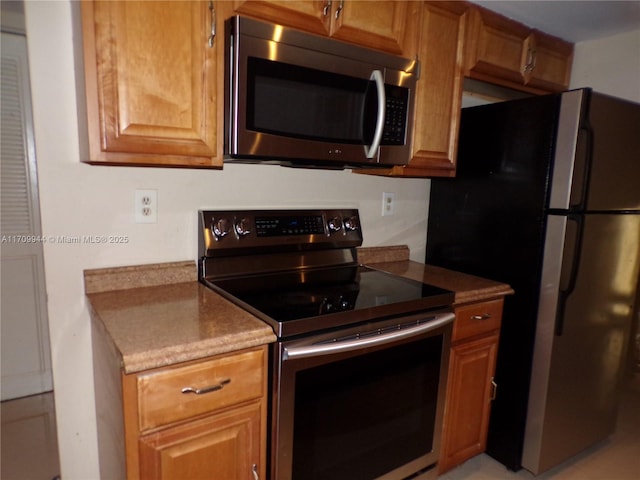 kitchen with stainless steel appliances