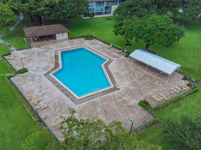 view of pool