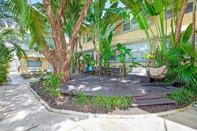 1446 Lenox Ave Unit 2, Miami Beach, FL 33139 - view of community with a deck and outdoor dining area