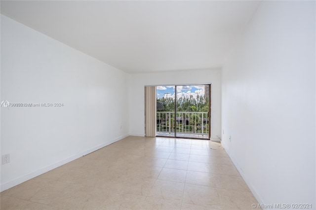 view of tiled empty room