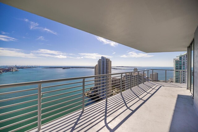 335 S Biscayne Blvd Unit 4109, Miami, FL 33131 - balcony with a water view