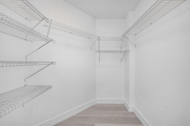 335 S Biscayne Blvd Unit 4109, Miami, FL 33131 - walk in closet with light wood-style flooring