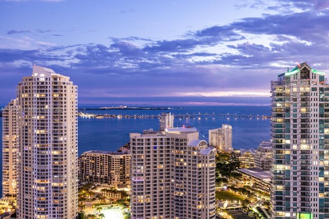 335 S Biscayne Blvd Unit 4109, Miami, FL 33131 - bird's eye view featuring a water view and a city view