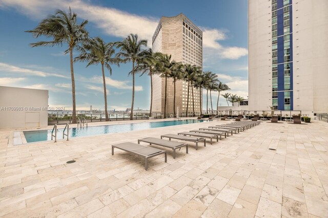 335 S Biscayne Blvd Unit 4109, Miami, FL 33131 - pool featuring a patio area