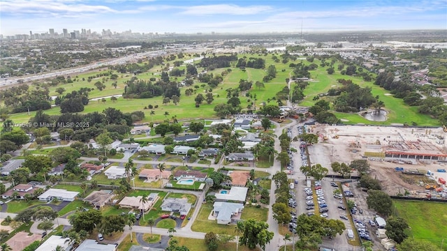 201 Entrada Dr, Hollywood, FL 33021 - birds eye view of property featuring a city view