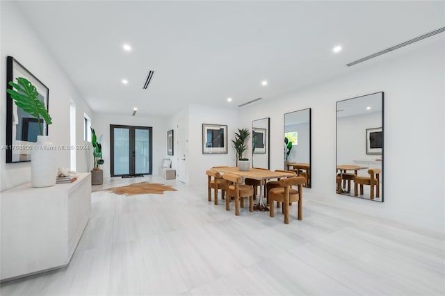 dining room with french doors