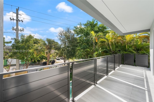 view of balcony