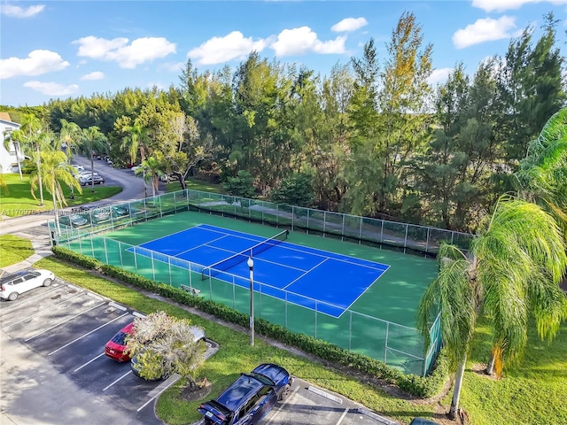 view of sport court