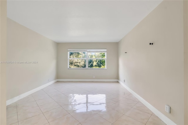 view of tiled empty room