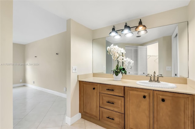 900 SW 125th Way Unit 304R, Pembroke Pines, FL 33027 - bathroom with vanity and tile patterned floors