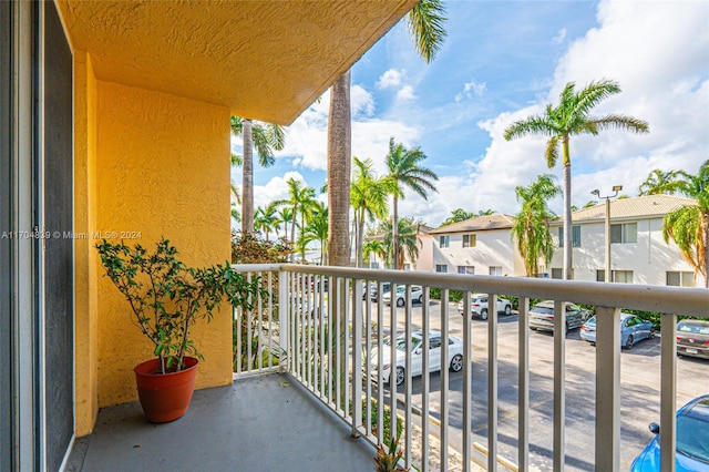 view of balcony