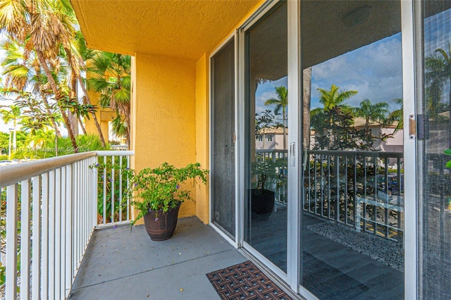 view of balcony