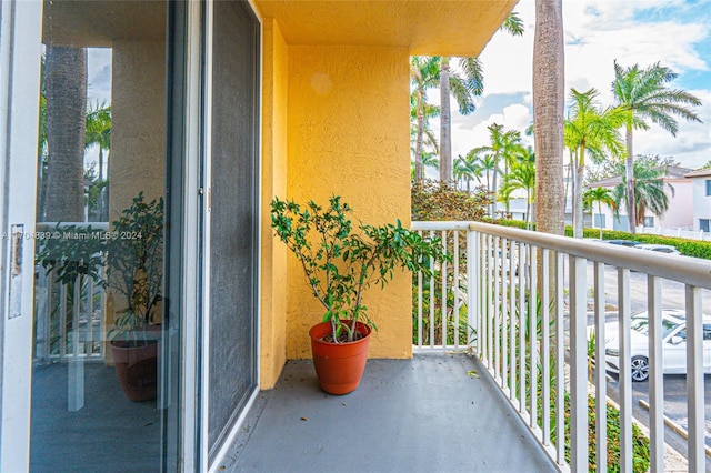 view of balcony