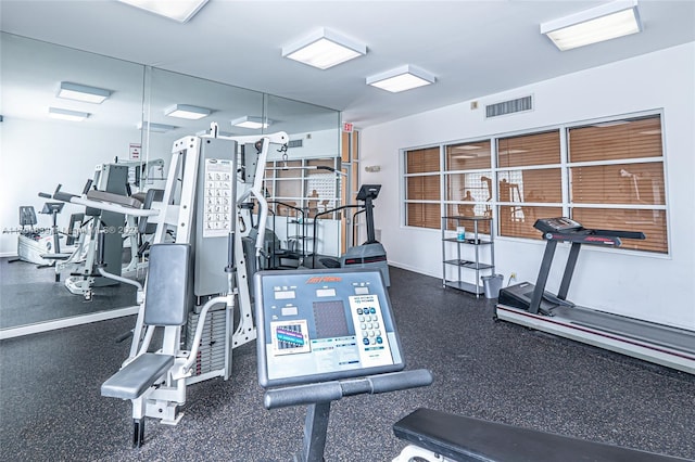 view of exercise room