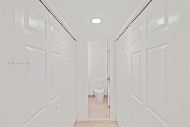 interior space with toilet