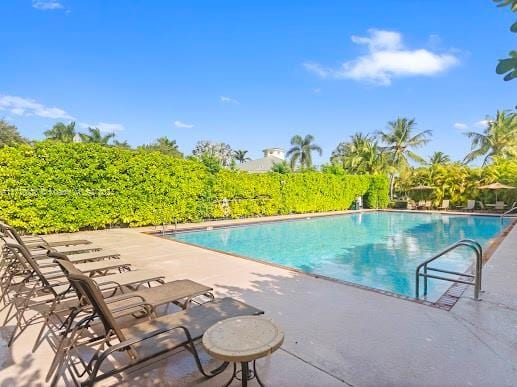 view of pool with a patio area