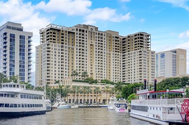 view of property featuring a water view