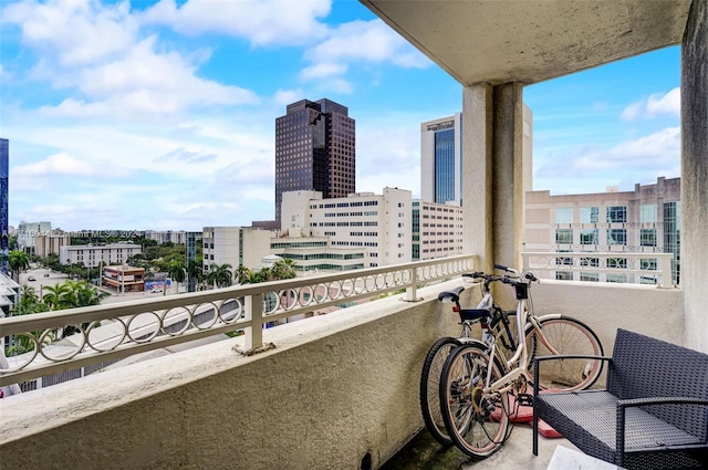 view of balcony