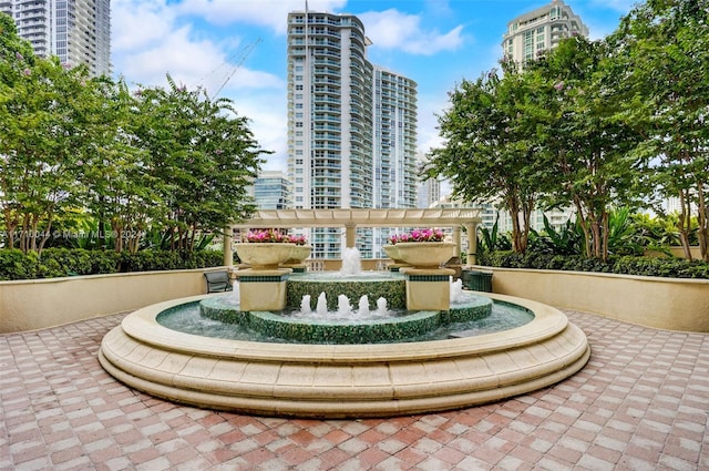 surrounding community featuring a pergola