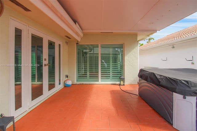 view of patio with french doors