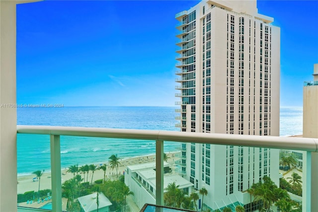 3901 S Ocean Dr Unit 15N, Hollywood, FL 33019 - balcony with a water view