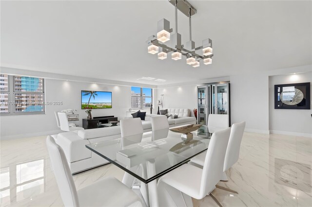 view of dining area