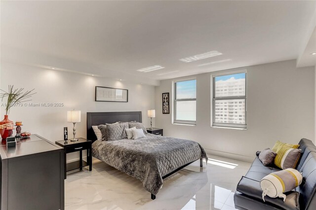 view of tiled bedroom