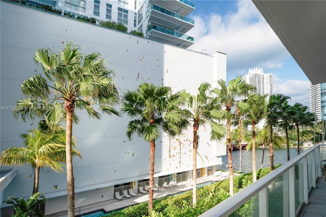 6103 Aqua Ave Unit 301, Miami Beach, FL 33141 - balcony with a water view