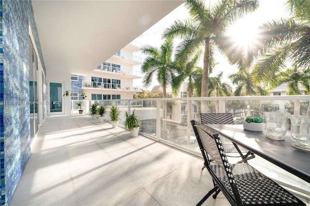6103 Aqua Ave Unit 301, Miami Beach, FL 33141 - balcony with outdoor dining area